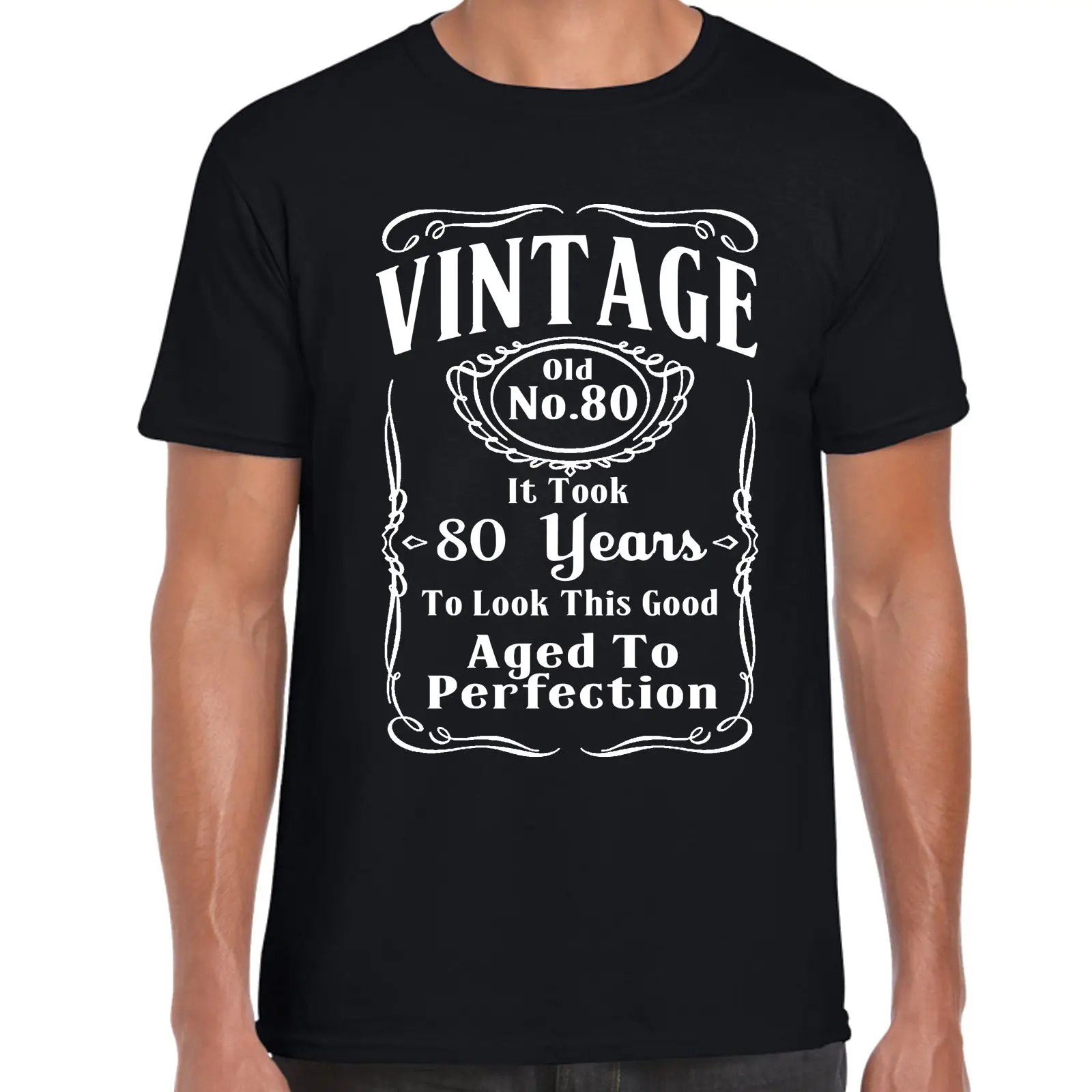

2019 New Brand-Clothing T Shirts Men T-shirt Vintage 80th Birthday T Shirt - Funny,Gift, 80 Years Old, Retirment