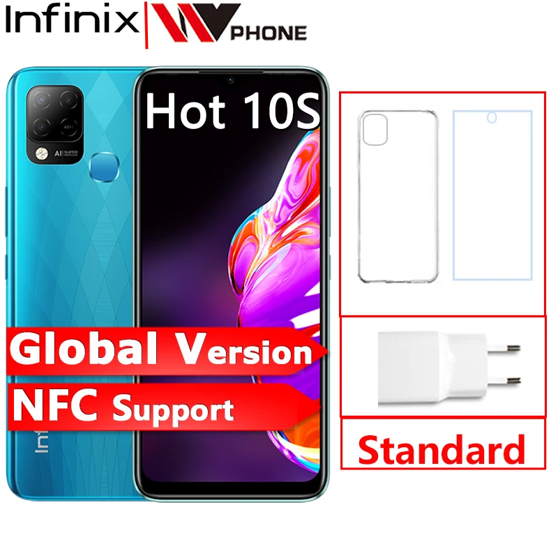 Смартфон Infinix с поддержкой NFC, 4 ГБ, 64 ГБ, дисплей 6,82 дюйма, Helio G85, тройная тыловая камера 48 МП, аккумулятор 5000 мАч - изображение