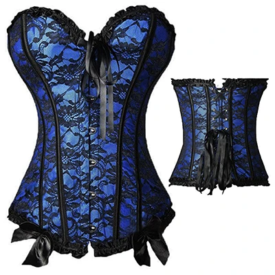 

X Sexy Women steampunk clothing gothic Plus Size Corsets Lace Up boned Overbust Bustier Waist Cincher Body shaper corselet S-6XL