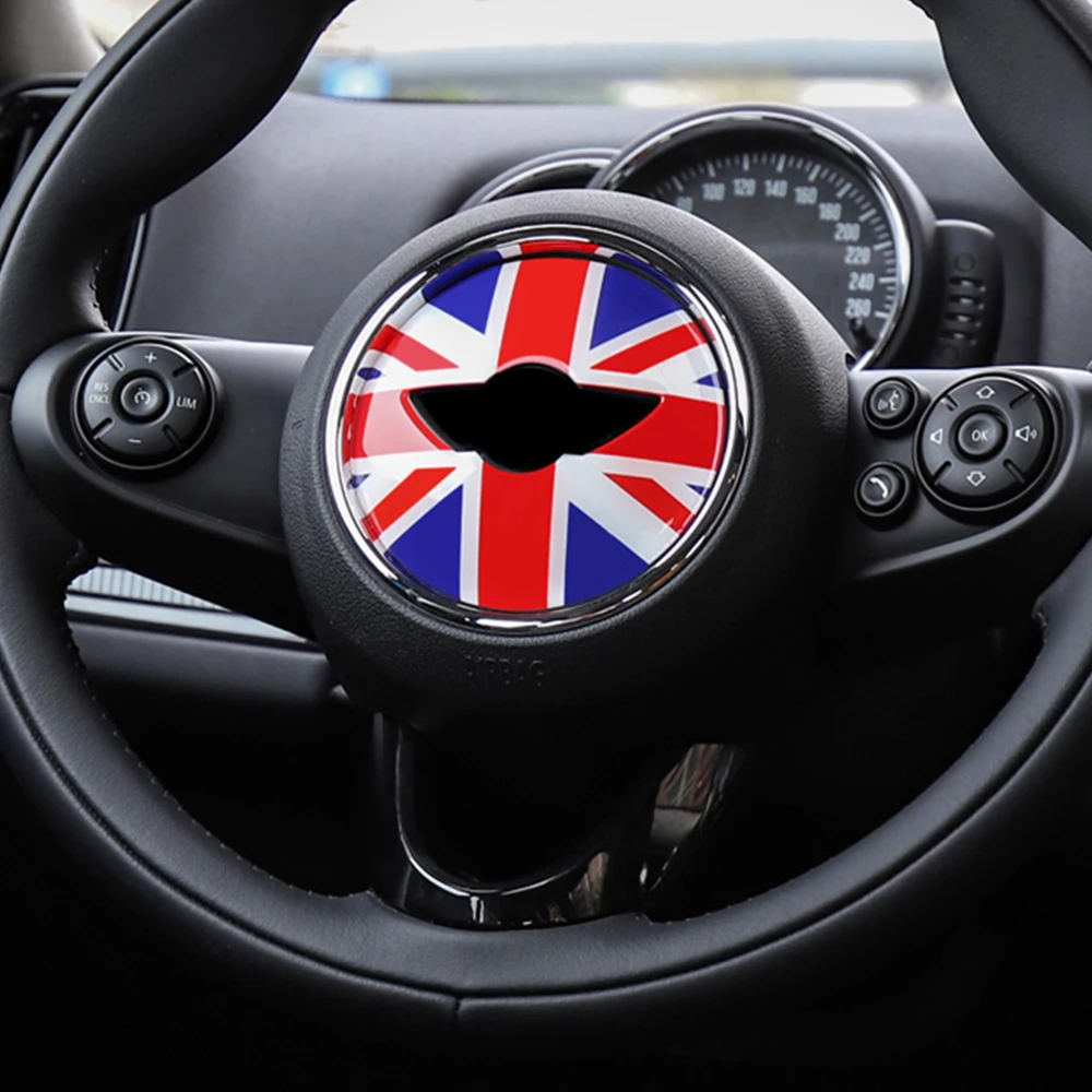 Автомобильные наклейки на руль украшение интерьера для Mini Cooper One S JCW R52 R55 R56 R60 R61 F54