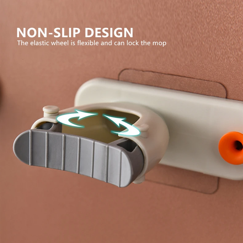 

Mop Clip Wall Seamless Hook Mop Rack Bathroom Holder Wall Mounted Broom Hanger Hook Storage Hooks Organize