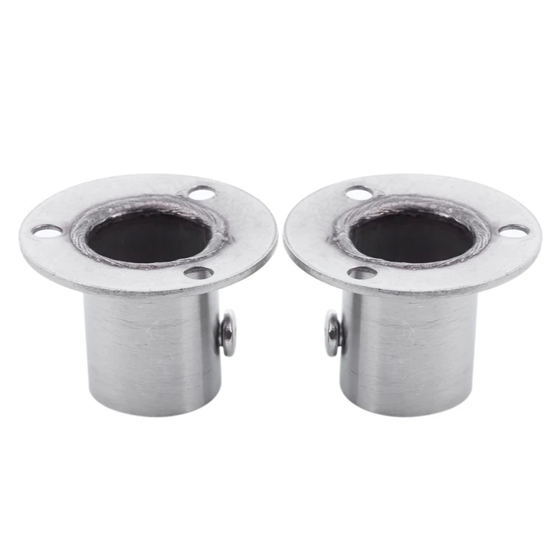 Шкаф 19 мм Труба из нержавеющей стали рельсовый стержень Конец опорный кронштейн 2