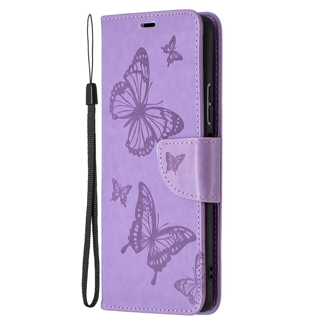

Butterfly Embossed Leather Case For Samsung Galaxy S21 Note 20 Plus Ultra S20 FE Lite Fashion Flip Wallet Cover Coque Fundas