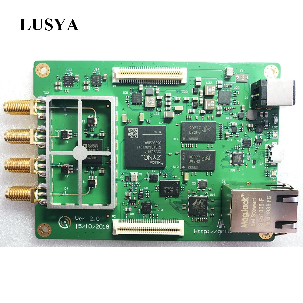 Lusya 70 МГц 6 ГГц SDR программное обеспечение определение радио AD9361 ZYNQ7020 Поддержка USB