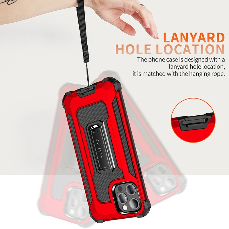 

Car Magnetic Kickstand Case For iPhone 12 Pro Max Mini Cases iPhone 11 Pro XS Max XR X 7 8 Plus SE 2020 Shockproof Armor Covers