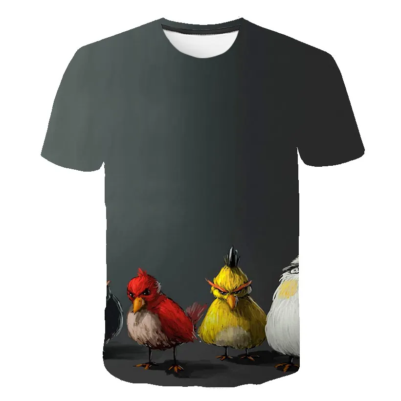 

3D Print Bird Cartoon T-Shirt For Kids Funny Anime Game Children's Clothing Tees Tops Summer Casual Boys And Girls T Shirt 4-14T