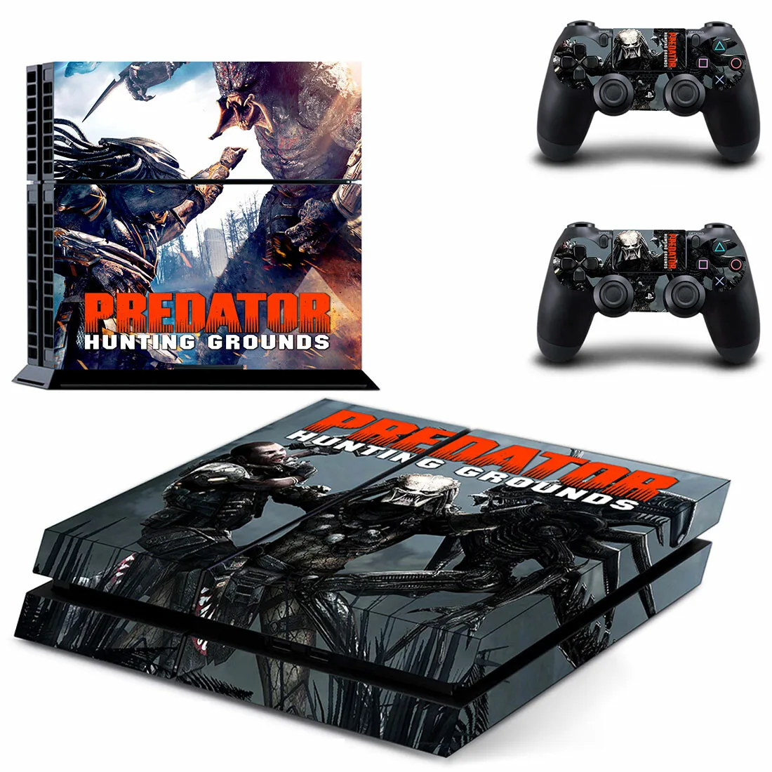 Predator PS4 Stickers Play station 4 Skin Sticker Decals Cover For PlayStation 4 PS4 Console & Controller Skins Vinyl