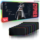 Большой RGB коврик для мыши Cypher, размер xxl, игровой коврик для мыши со светодиодной подсветкой, коврик для геймера, большой коврик для мыши, Настольный коврик для ПК с подсветкой