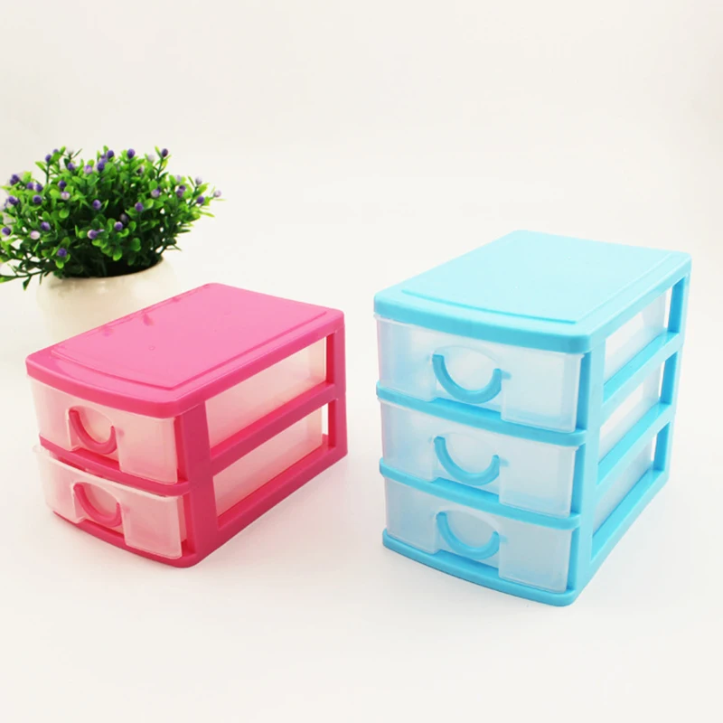 

Drawer Durable Plastic Office Table Desktop Debris Cosmetic Drawer Style Holder Storage Box SAL99