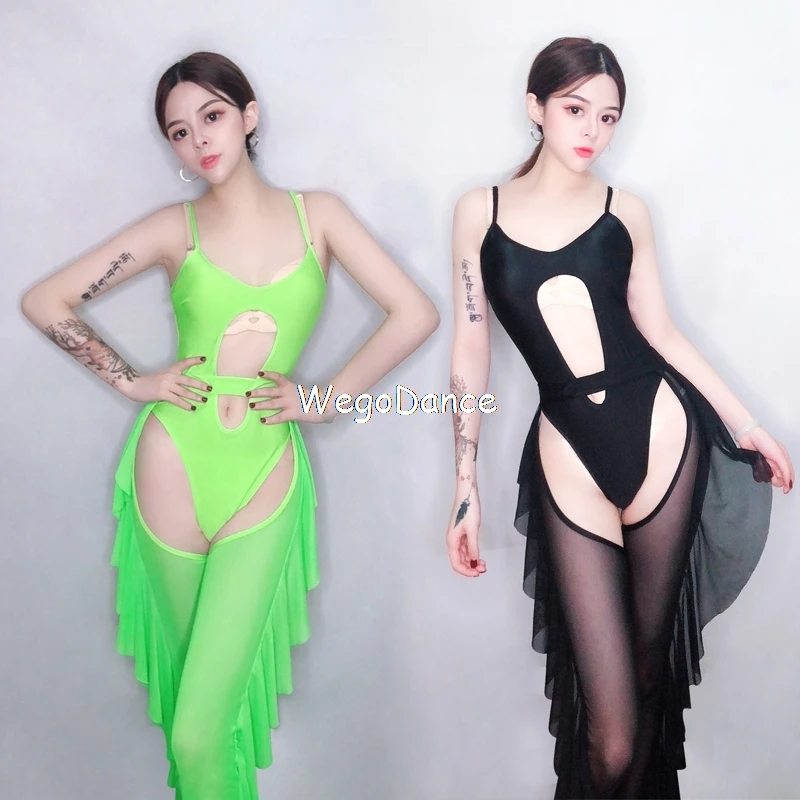 Женский флуоресцентный купальник Dj Gogo новый сексуальный костюм для ночного