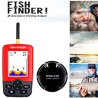 Ручной рыболокатор, портативный беспроводной рыболокатор с датчиком сонара, эхолот для глубины, рыболовное снаряжение, ЖК-дисплей, камера для зимней рыбалки