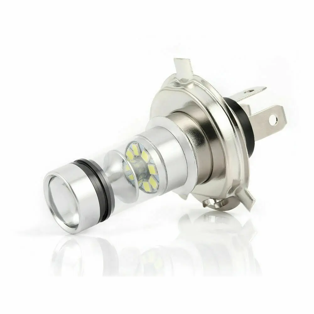 2 шт. 100 Вт H4 светодиодный фар Bulb1800LM автомобилей COB преобразования фары лампы 12V 6000