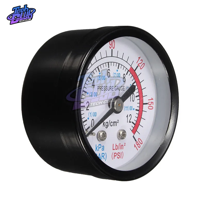 Портативный Манометр с двойным шкалом 1/4 &quotNPT 1/4&quot 1/8 &quotBSP вакуумный манометр