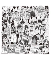 103050pcs hentai anime black and white sexy bunny girl cartoon graffiti helmet laptop car guitar sticker decoration wholesale