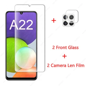 for samsung galaxy a22 glass for samsung galaxy a22 4g 5g tempered glass film screen protector camera len film a32 a52 a72 a12 free global shipping