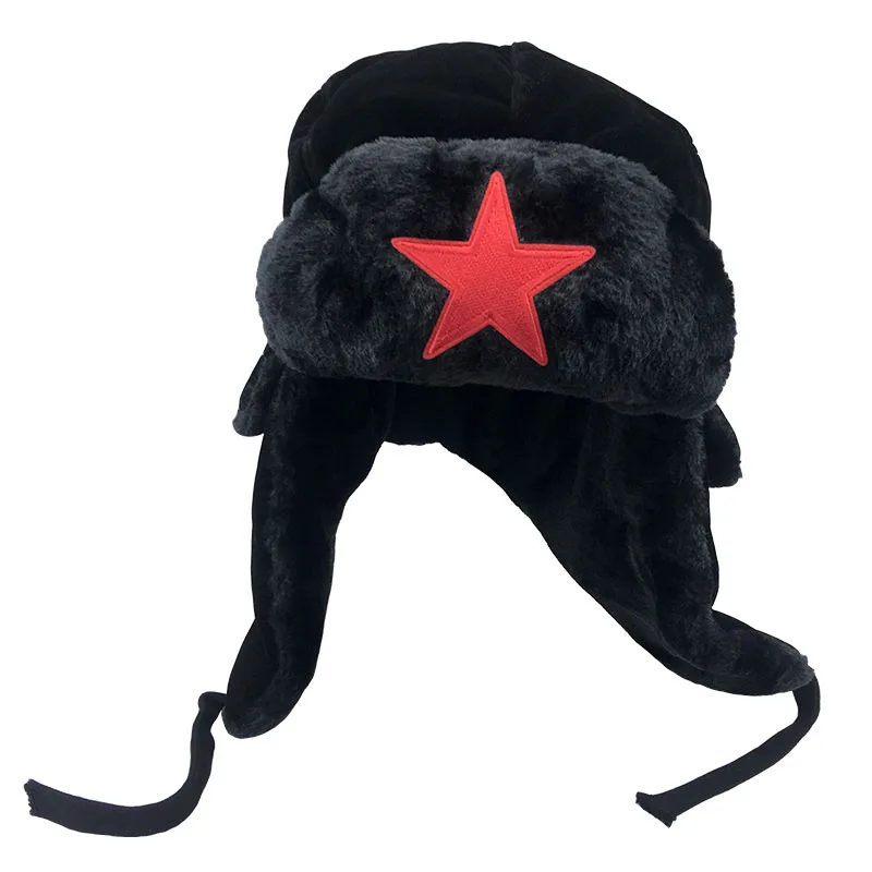 Сезон осень зима Плотная теплая шапка ушанка унисекс для взрослых и детей с