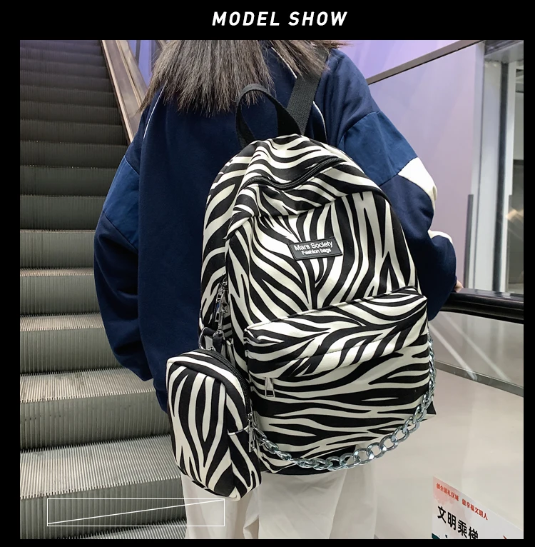 

PB4030 2021 new style Simple Backpack female college students ins style personality trend schoolbag