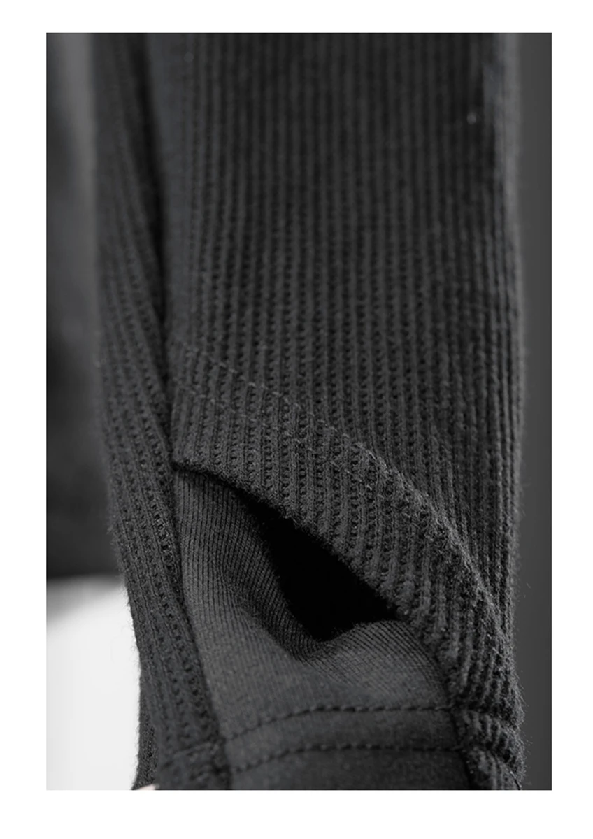 Reindee lusion deconstructed high collar t turtleneck  therma insulation techwear darkwear ninjawear streetwear