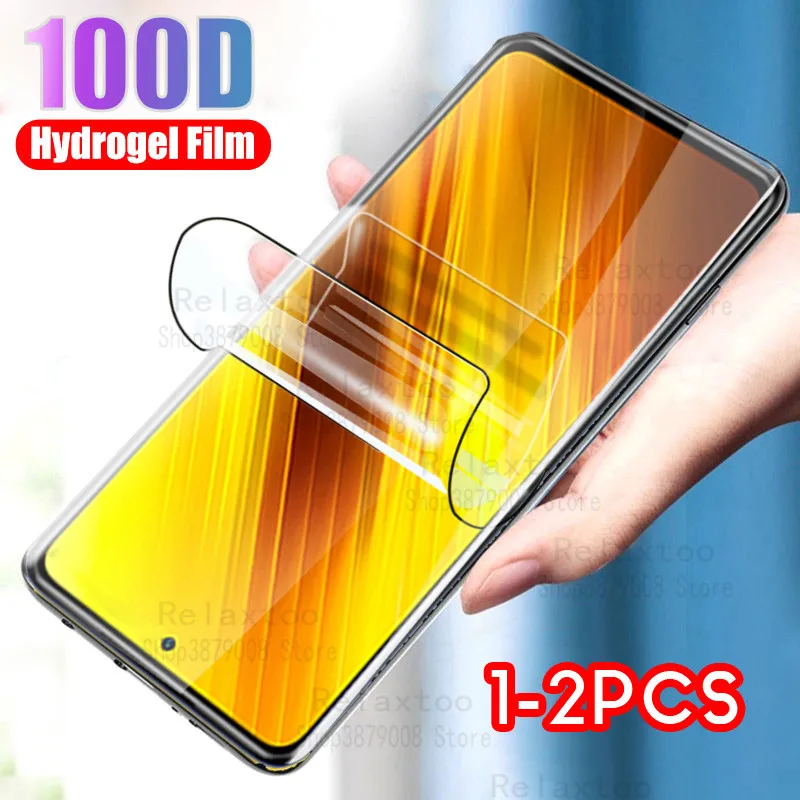 Пленка poco x3 для смартфона Xiaomi защита экрана xaomi x 3 Light 100D Гидрогелевая пленка не