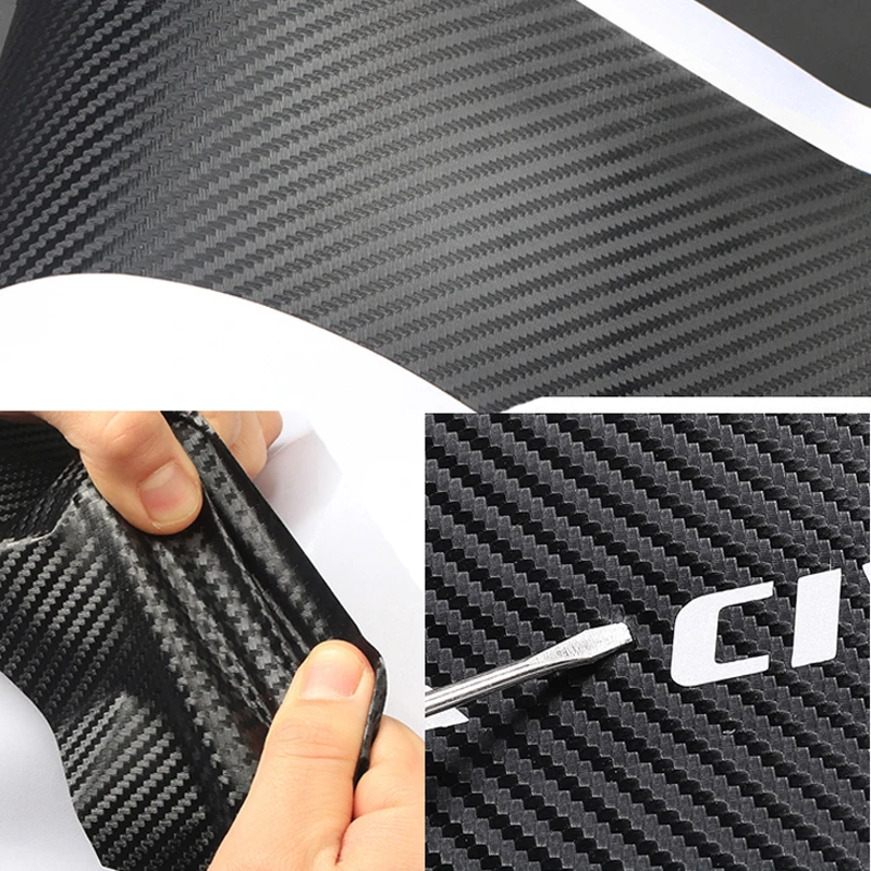 4 шт. углеродного волокна Защита дверных порогов Стикеры для Фольксваген Гольф
