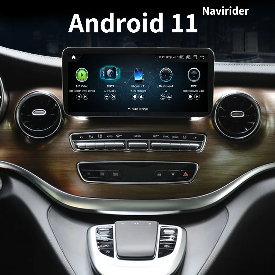 

Автомобильная аудиосистема 12 дюймов для Benz V класса V260 V250 W447 GPS 2016- 2018 GPS Android 11 автомобильный радиоприемник мультимедийный видеоплеер навигация Carplay