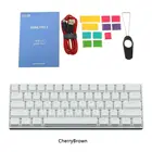 Механическая игровая клавиатура Anne Pro2 60%, Bluetooth 4,0, USB Type-C RGB, 61 клавиша, вишневый переключатель, переключатель, Прямая поставка