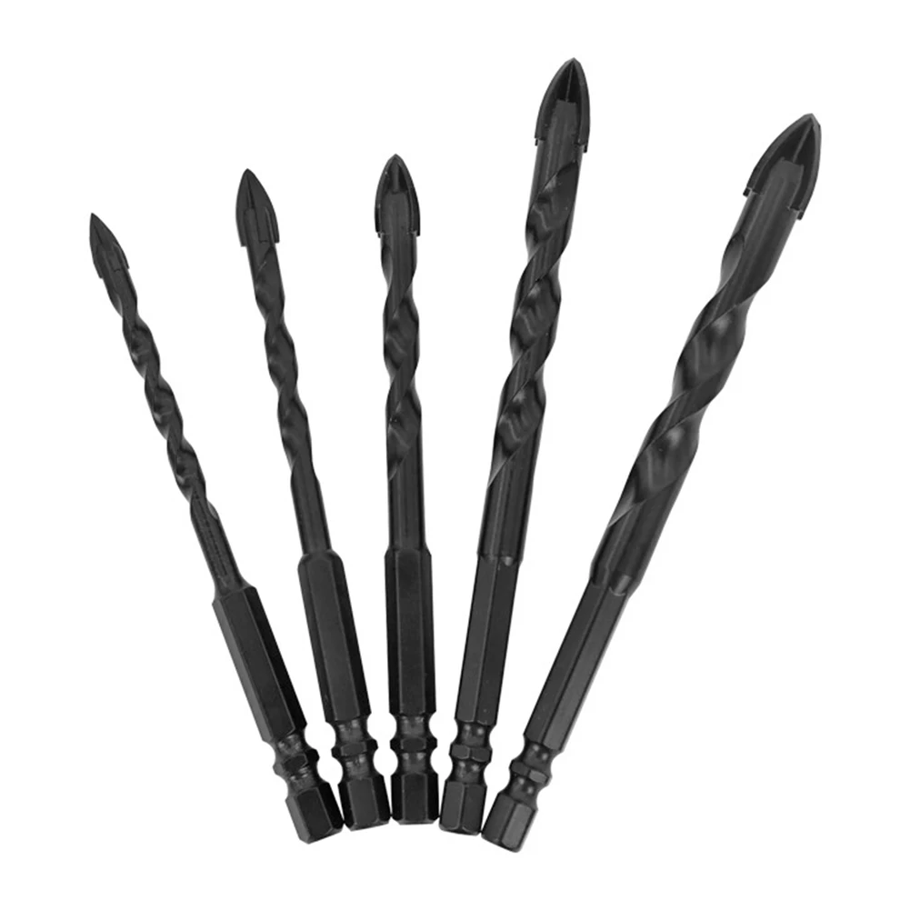 

5 шт. профессиональные сверла 6-12 мм, многофункциональная отвертка, сверло с треугольным хвостовиком, комбинированный набор для керамическо...