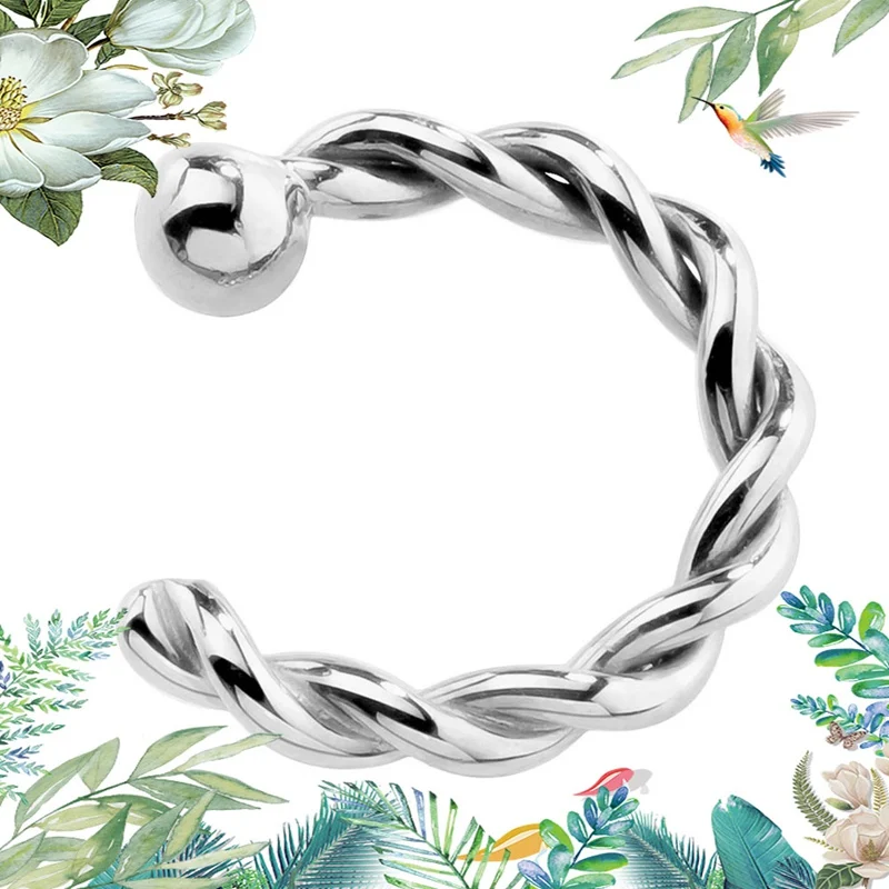 4 цвета хирургическая сталь титановый сплав поддельное кольцо для носа