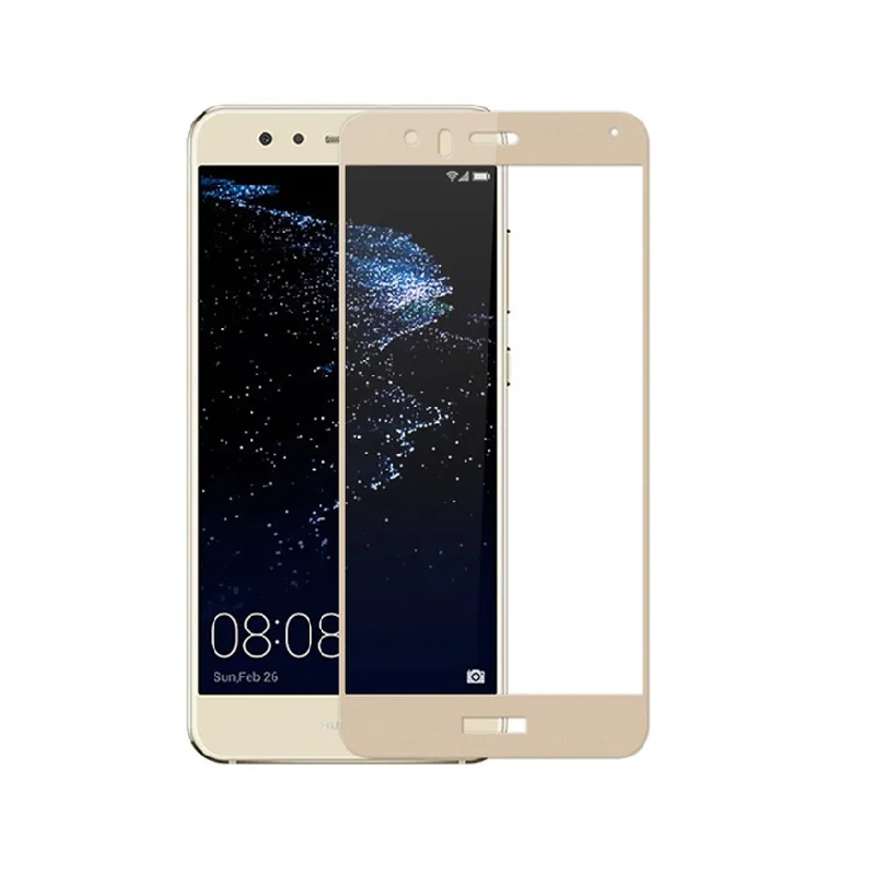 Золотой 2 шт., закаленное стекло для huawei P10 lite, полное покрытие, защита экрана, защитная пленка, закаленное стекло для huawei P10 lite - Цвет: Золотой
