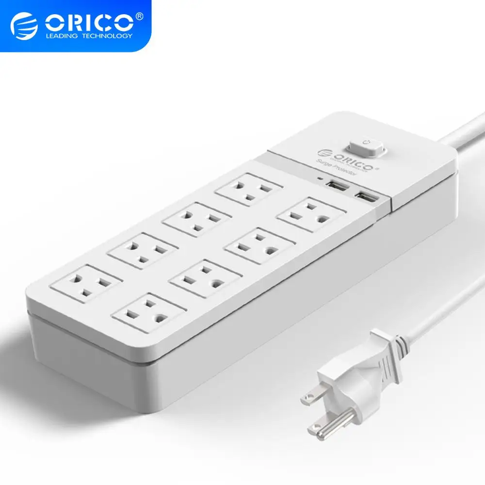 ORICO SPT-S8 высокая степень защиты от перенапряжения Силовая розетка силовая полоса