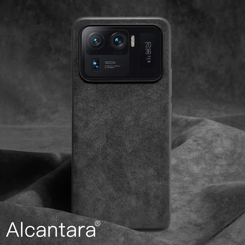 

YMW ALCANTARA Case for Xiaomi Mi 11 Ultra 10 Pro 5G 9 Redmi K40 Pro Luxury Artificial Leather Business Phone Cases Cover