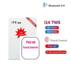 Беспроводные наушники i14 TWS, гарнитура с микрофоном Bluetooth 5,0, спортивные наушники для iphone, xiaomi PK i11 i12 i13 i15 i7s i20 i60 i30