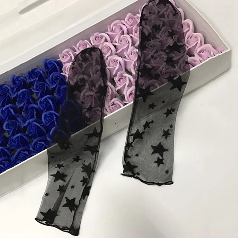 

Newest Women Ruffle Fishnet Ankle Transparent Socks Lady Summer Sexy Polka Dot Mesh Lace Fish Net Short Socks Mesh Hosiery