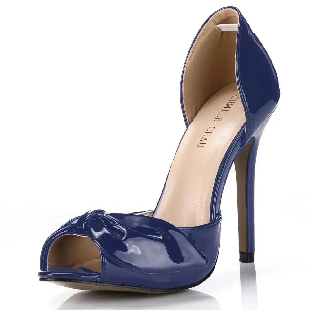 CHMILE CHAU/пикантные элегантные вечерние туфли для невесты женские лодочки на очень