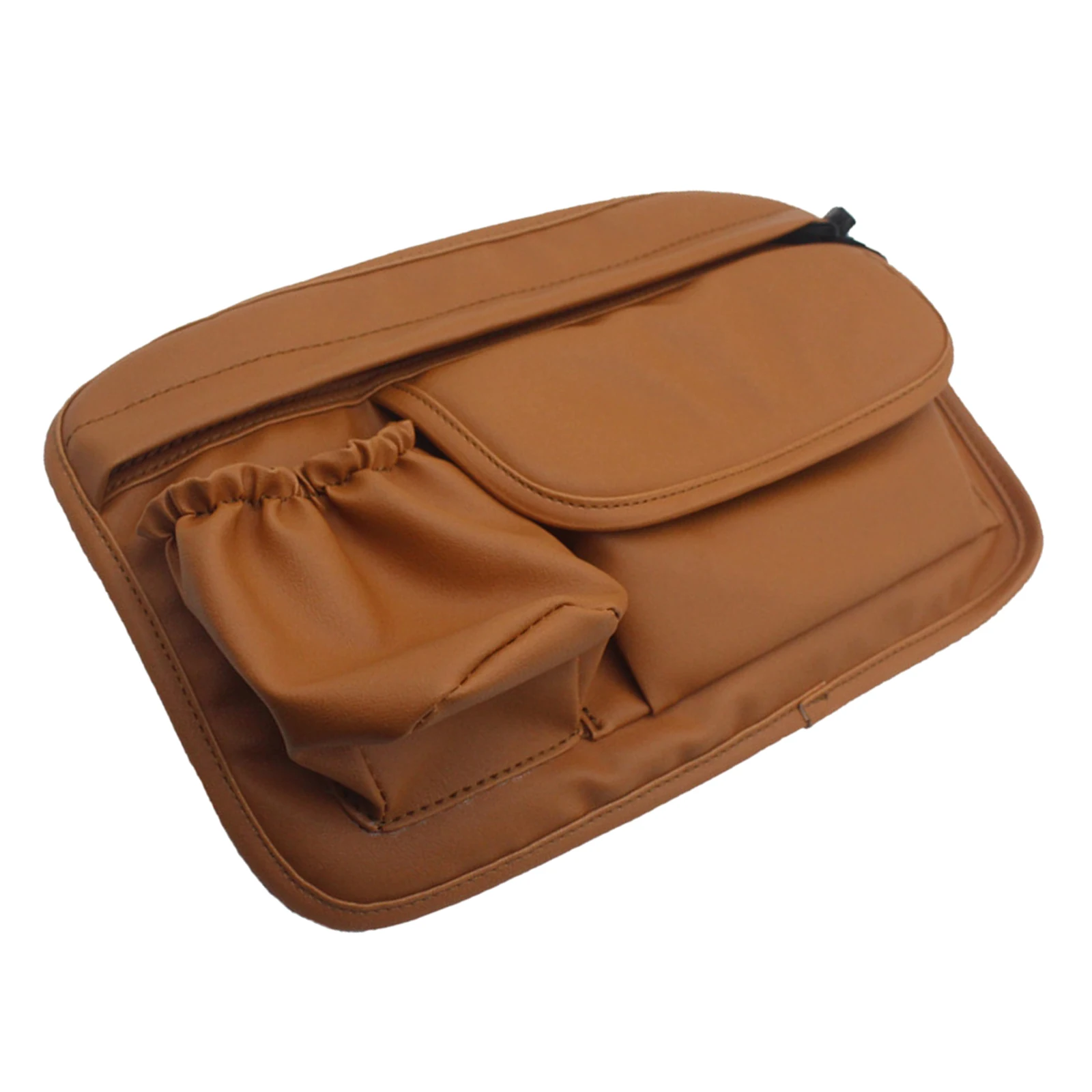 

Brown Universal Motorcycle Electric Scooter PU Leather Saddle Bag Tool Bags