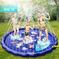 66 3 in 1 kids sprinkler pad for kids summer fun sport outdoor water toy lawn inflatable pool toys splash play mats pool