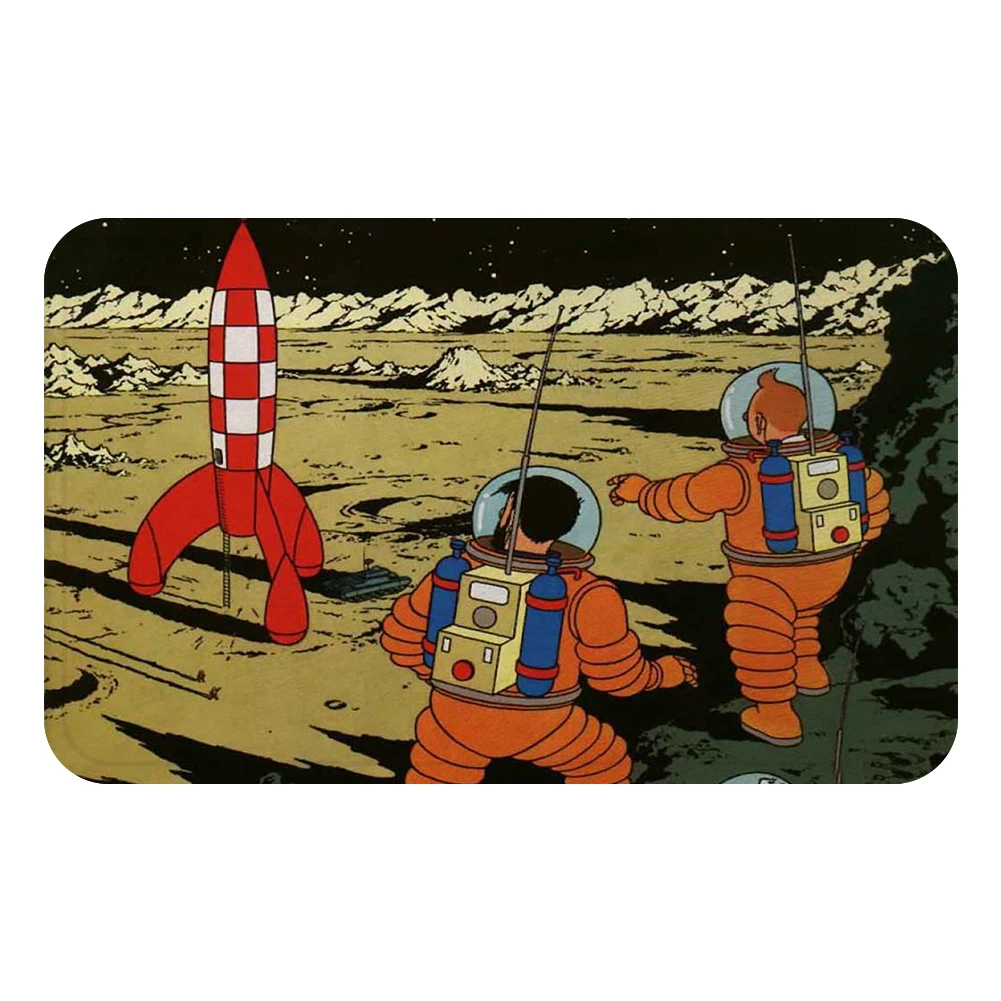 Tintin Adventure Mars China Doormat Bath Kitchen Carpet Decorative Anti-Slip Mats Room Car Floor Bar Rugs Door Home Decor Gift | Дом и сад