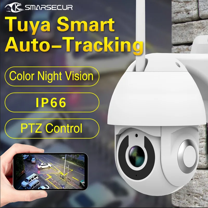 

IP-камера Tuya Smart Life сферическая, 2 МП, HD 1080P, водонепроницаемая