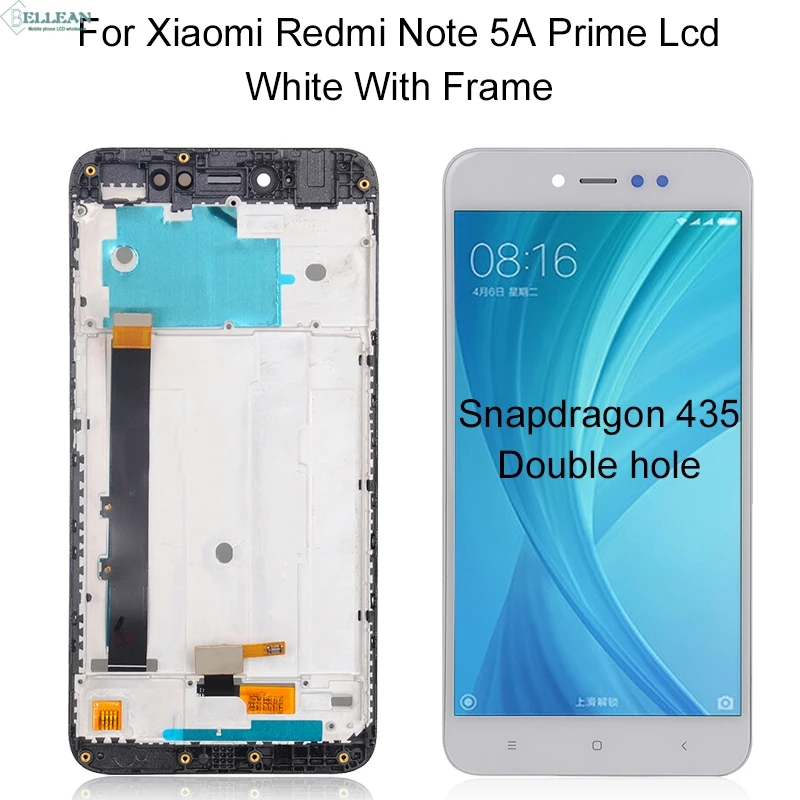 Dinamico для Xiaomi Redmi Примечание 5A дисплей Y1 Lite lcd кодирующий преобразователь сенсорного экрана в сборе Note 5A Prime lcd Y1 Lite дисплей+ рамка - Цвет: 4G White With Frame