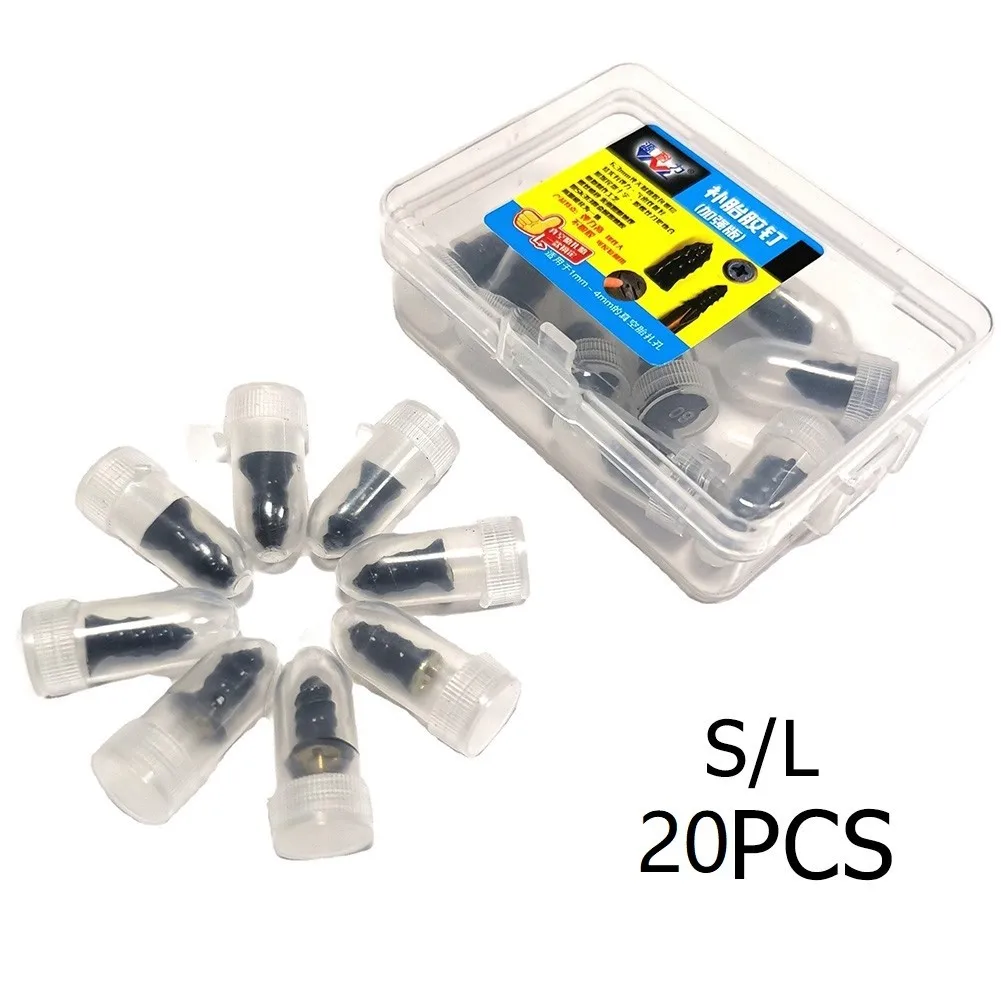

20pcs Motorcycle Vacuum Tyre Repair Nail Tool Vacuum Tire Repair Tubeless Tire Rubber Nails Repair Tools For Car Cycling