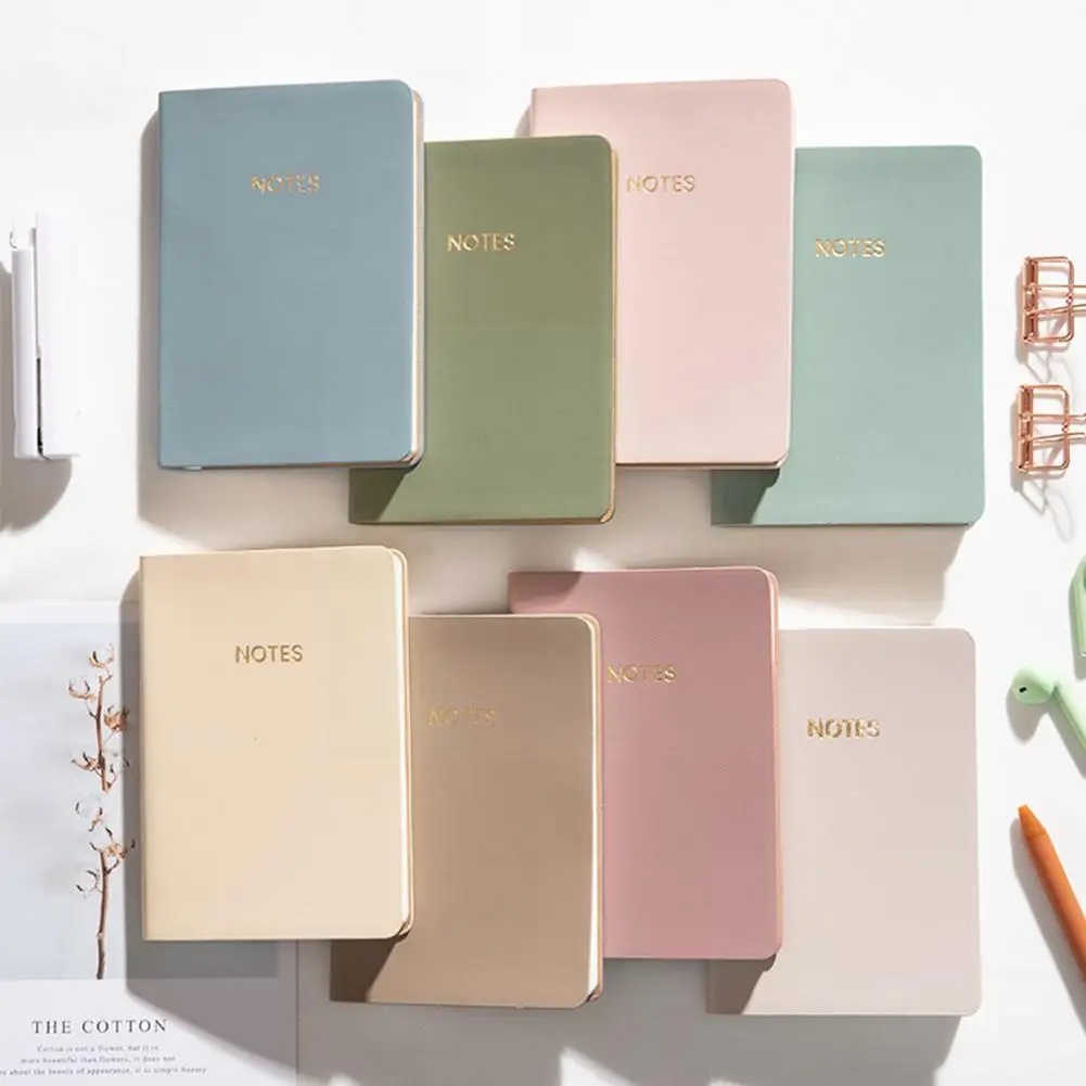 

1pcs A6 Mini Notebook Pu Cover Portable Pocket Notepad Office Supplies Sketchbook Diary Students Sheet Planner 80 Memo Scho U2w9