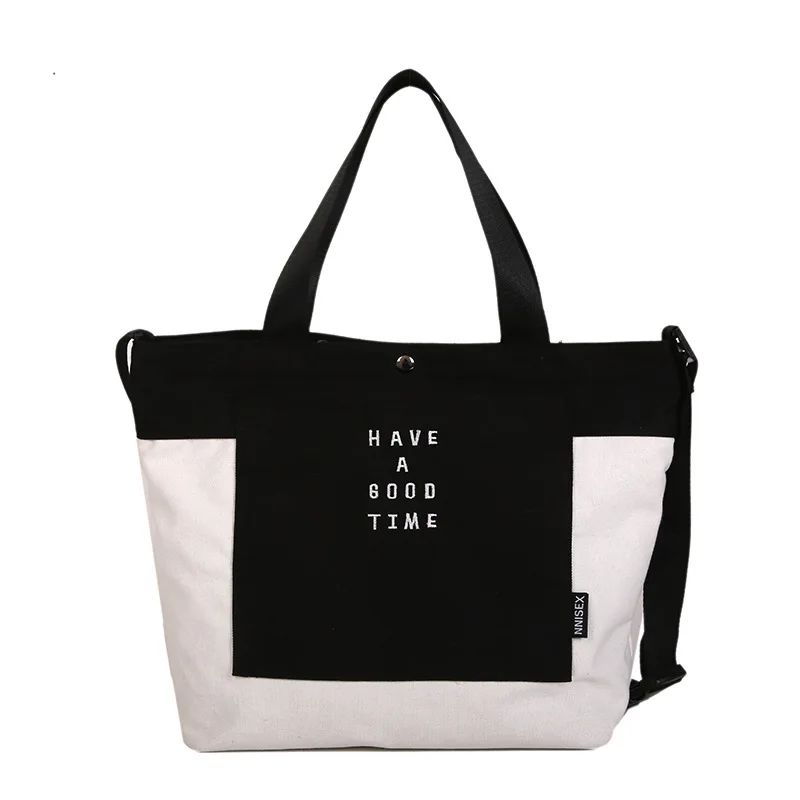 

Free shipping bucket bag female bag canvas large-capacity cloth bag literary and simple college all-match single shoulder bag