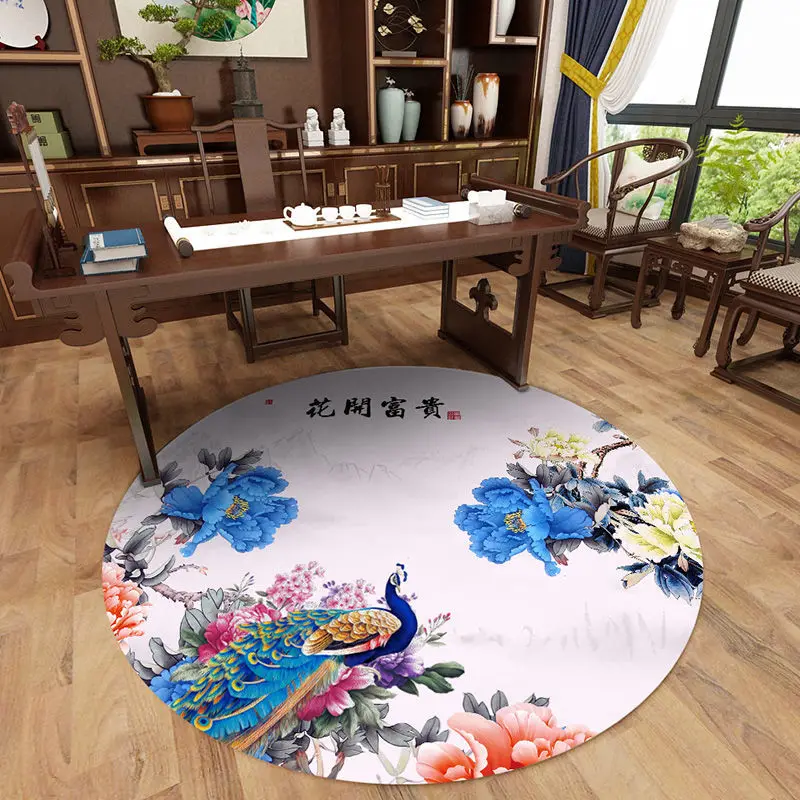 

Новый круглый ковер для гостиной