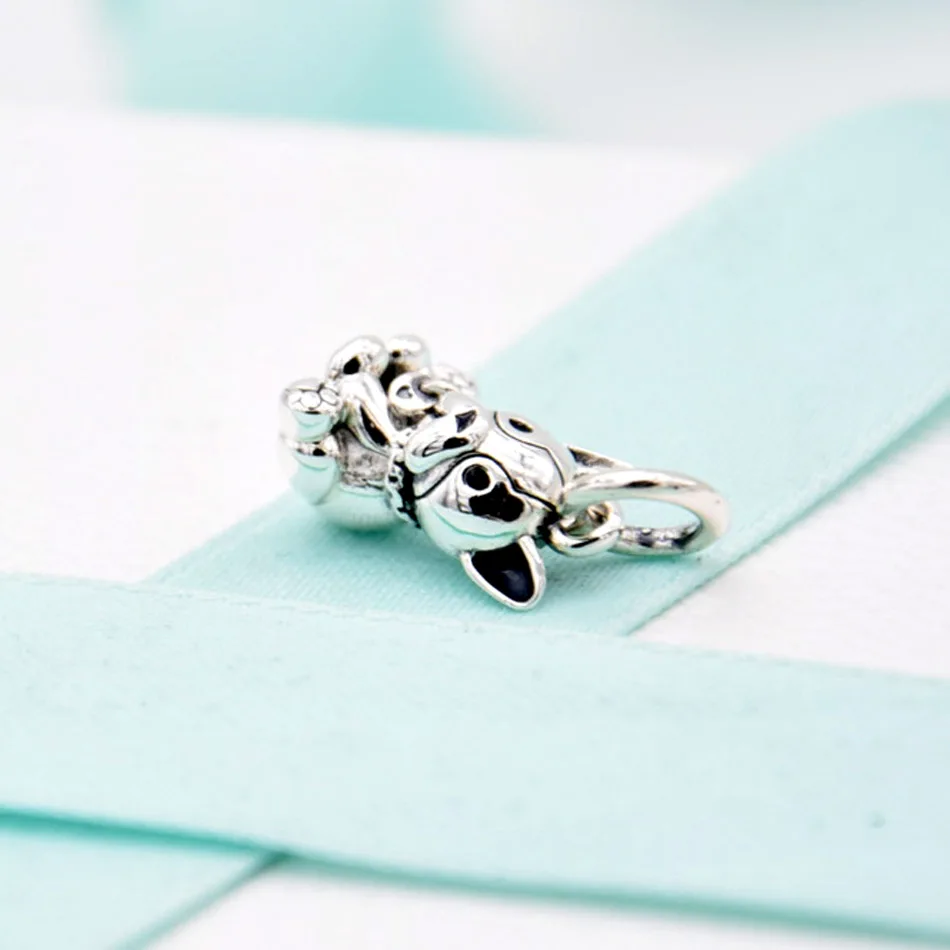 Оригинальные очаровательные черные эмалированные Французские бульдоги