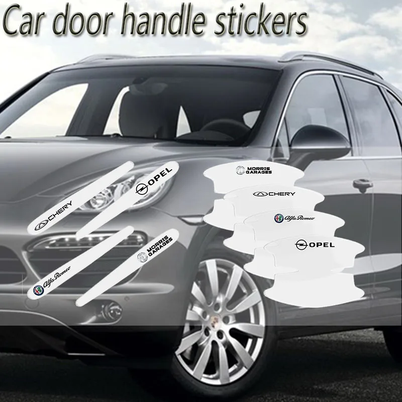 

8pcs car door handle stickers body film for Dacia Duster Sandero Stepway 2021 Dokker Lodgy Logan Car Accessories