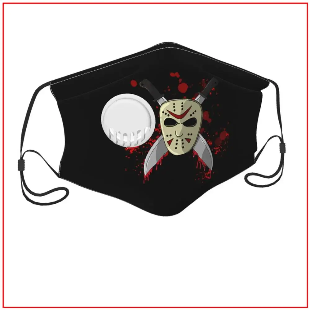 

Fridayzzz Jason Kids Men Women Face Mask Facemasks Adjustable Breathing Snorkel Designs Masks for Germ Protection Facemasks