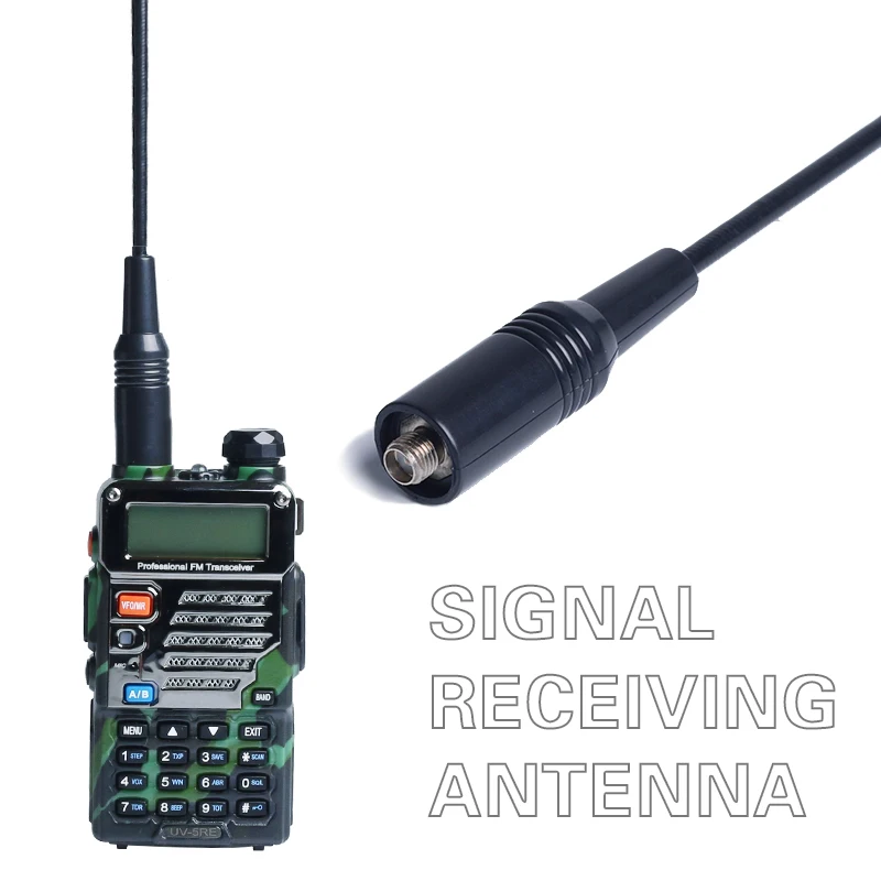 

Na-771 SMA- F Female Dual Band Antenna VHF/UHF Signal Extend Amplifier Soft Antena for Baofeng UV-5R 82 BF-888S Walkie Talkie