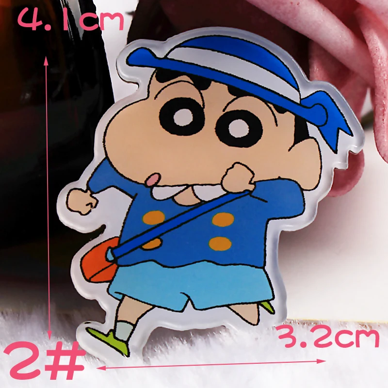 1 шт. Crayon Shin-chan мультфильм демон значки на одежду акриловые значки Kawaii значки на рюкзак булавка брошь значок Y13 - Color: Y13-2