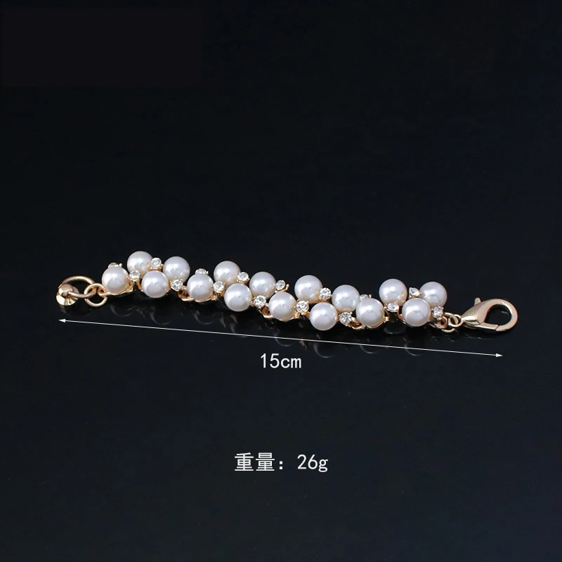 Universal Pearl Phone Charm Strap Mobile Chain Multi Color For Girls Phone Choker Necklace Strap Lanyard for Keys Lady Gift