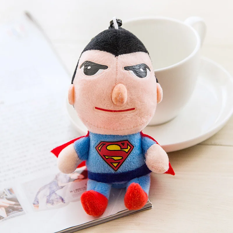 Superhero Stich Totoro Plush toy Dolls Captain America Keychain Toys Stuffed Animal Small Pendant Gift |